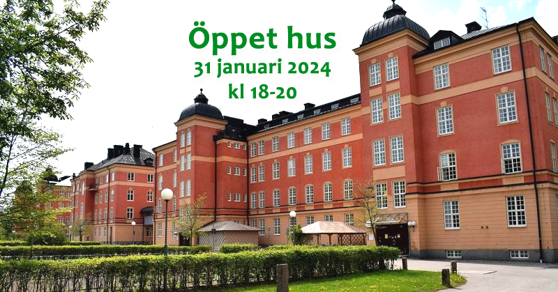 Öppet hus Onsdag 31 januari 2024 kl. 18-20